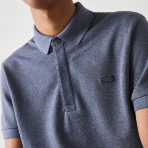 Ao Lacoste Paris Stretch Cotton Pique Polo Shirt 'Blue' PH5522-2GF