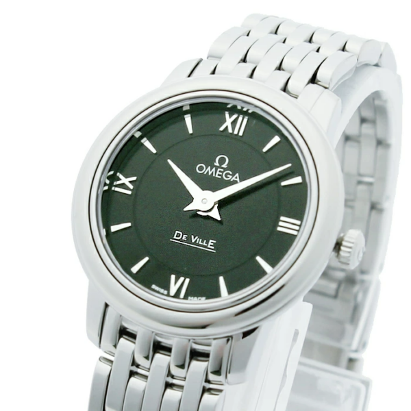 Đồng Hồ Omega De Ville Prestige Black Dial Ladies 'Silver' 424-10-24-60-01-001 - Ảnh 2