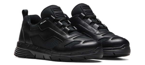 Giày Prada Black Leather and Fabric Sneaker 4E3563-3LEI-F0002 - Ảnh 5