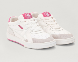 Alternative view of Giày Palm Angels Palm University 'White Fuchsia' PWIA049F22LEA0010132