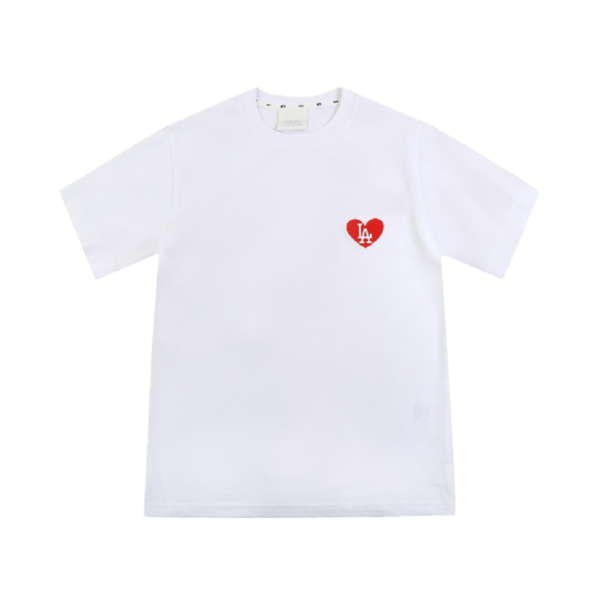 Áo MLB Heart Short Sleeve T Shirt LA Dodgers 31TSH1031-07W