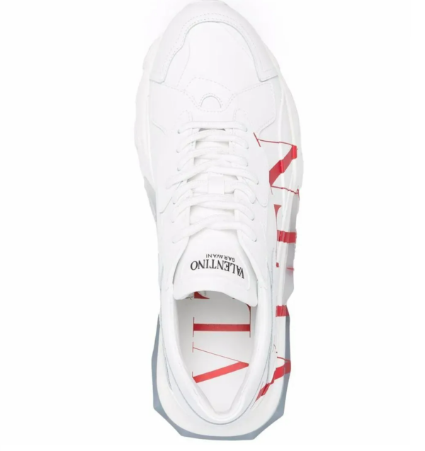 Giày Valentino Homme Blanc Cuir Baskerts WY2S0B21RKWKR5 - Ảnh 2