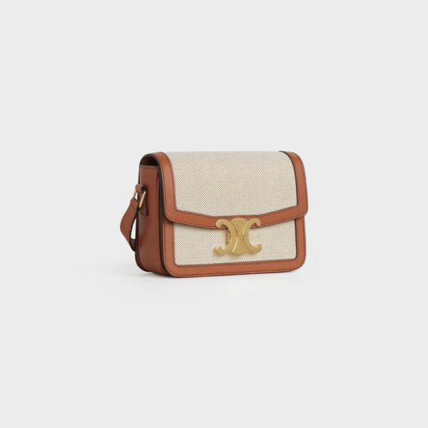 Túi Celine Teen Triomphe 'Tan White' 188882BGI-04LV - Ảnh 3