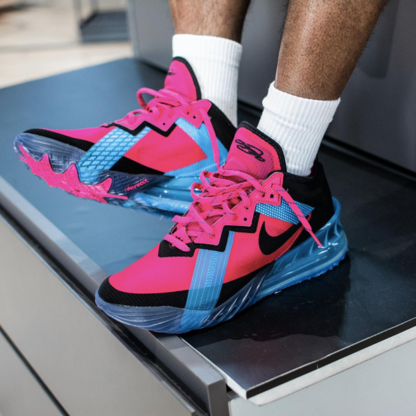 Giày Nike LeBron 18 Low 'Neon Nights' CV7562-600 - Ảnh 3