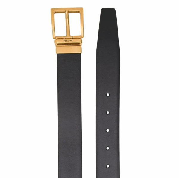 Thắt Lưng Prada Black Leather Belt 2CC0042DAEF0632 - Ảnh 2