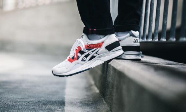 Giày ASICS Gel Lyte V 5 "White Red" H831Y-0101 - Ảnh 5