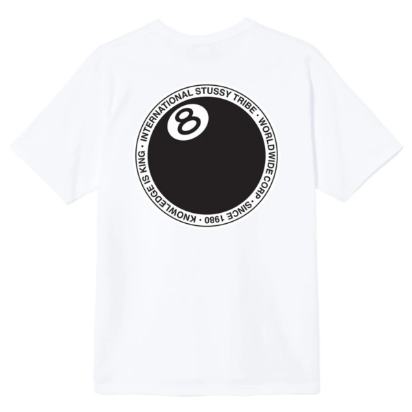 Áo Stussy 8 Ball Dot Tee White - Ảnh 2