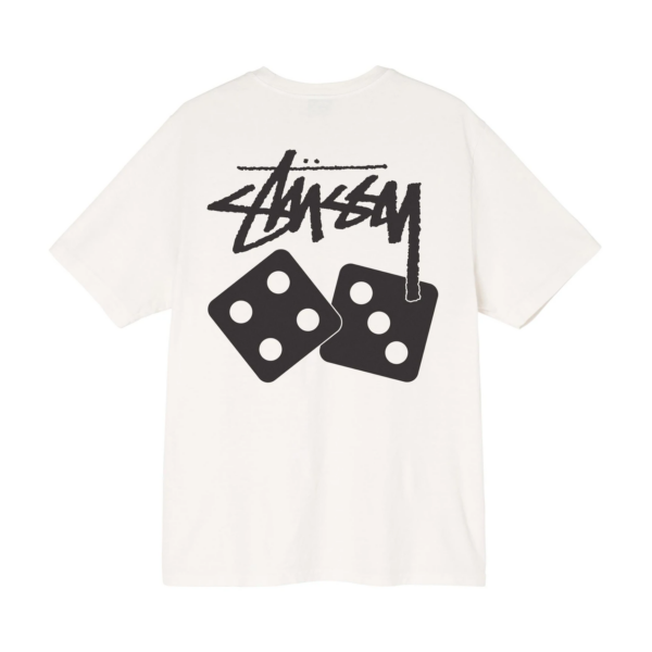 Áo Stussy Dice Pigment Dyed Tee Cream - Ảnh 2