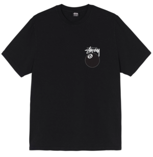 Áo Stussy 8 Ball Pigment Dyed Tee Black