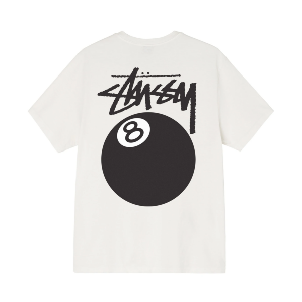 Áo Stussy 8 Ball Pigment Dyed Tee Cream - Ảnh 2