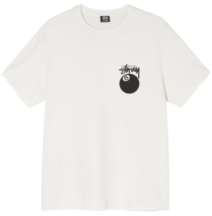 Áo Stussy 8 Ball Pigment Dyed Tee Cream