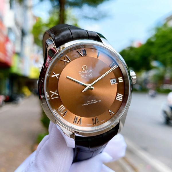 Đồng Hồ Omega De Ville Hour Vision 'Brown' 433-13-41-21-10-001 - Ảnh 5