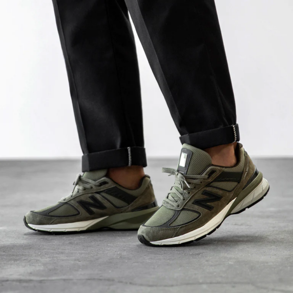 GIÀY NEW BALANCE 990v5 Made In USA 'Covert Green' M990AE5 - Ảnh 5
