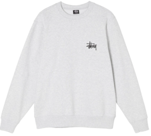 Áo Stussy Basic Stock Crew Grey