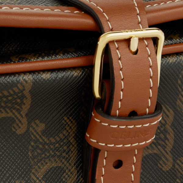 Túi Celine Medium Folco Bag In Triomphe Canvas 191502BZJ.04LU - Ảnh 4
