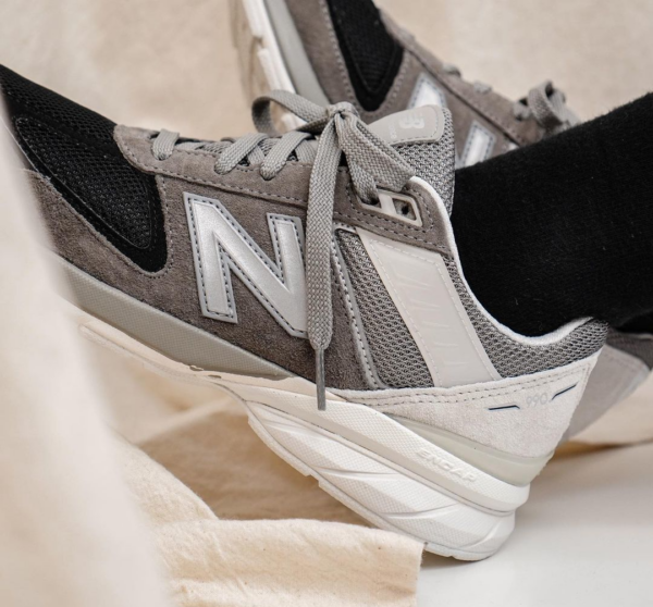 Giày New Balance 990v5 Big Kid 'Marblehead' GC990MN5 - Ảnh 4