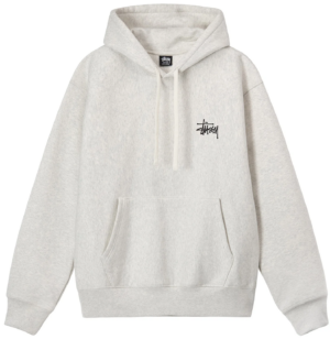 Ao Stussy Basic Stussy Hoodie 2023 'Ash Heather'