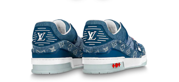 Giày Louis Vuitton Trainer Monogram Denim 1A8TSK - Ảnh 3