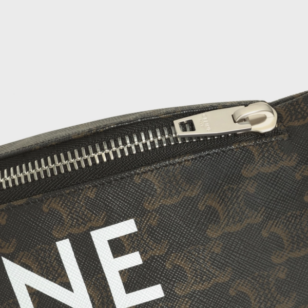 Túi Celine Belt Bag In Triomphe Canvas With Celine Print 195972DDE.38SI - Ảnh 4