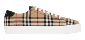 Giày Burberry Vintage Check Leather Sneakers Beige 80381851