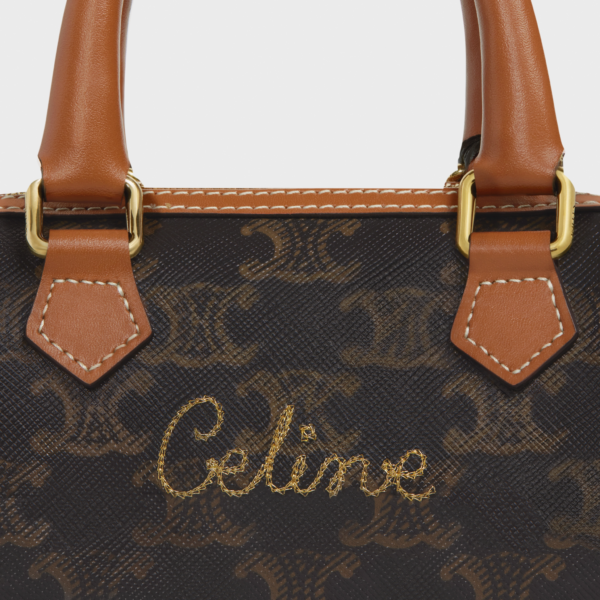 Túi Celine Triomphe Canvas Celine 'Cursive Tan' 196892DHX-04LU - Ảnh 2