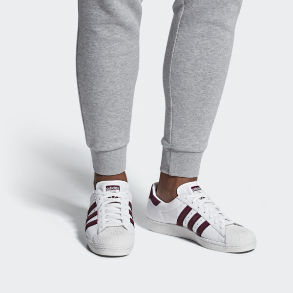 Giày Adidas Superstar 80s 'Maroon' CM8439 - Ảnh 2