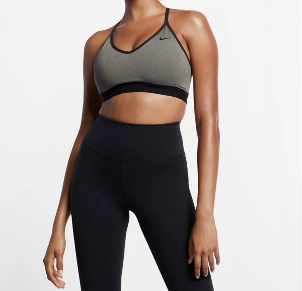 Áo Nike Women's Light-Support Sports Bra 'Carbon Heather' 878615-091 - Ảnh 3