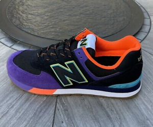 Alternative view of Giày New Balance 574 Classic 'Black Blue' ML574PT2