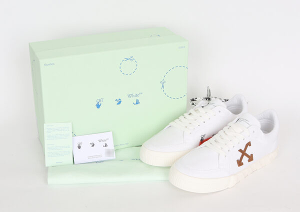 Giày Off-White Snicker Low Vulcanized Canvas OMIA085R21FAB002-0160 - Ảnh 4