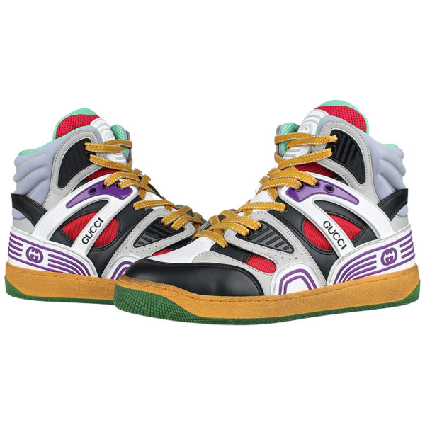 Giày Gucci Women's Basket Sneaker Black Demetra 661312-2SH90-1072 - Ảnh 5