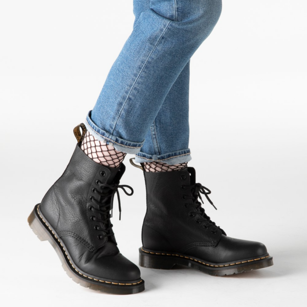 Giày Dr. Martens 1460 Pascal Bex Leather Lace Up Boots 'Black Pisa' 26206001 - Ảnh 2