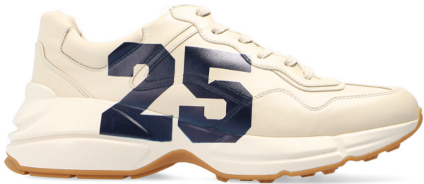 Giày Gucci Men's Rhyton sneaker with '25' ‎663339-2SH00-9522