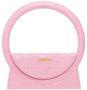Tui Jacquemus Le Sac Rond 'Croco Pink' 221BA015-3101-430