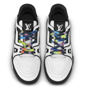 Alternative view of Giày Louis Vuitton LV Trainers 'Black White' 1A9AD