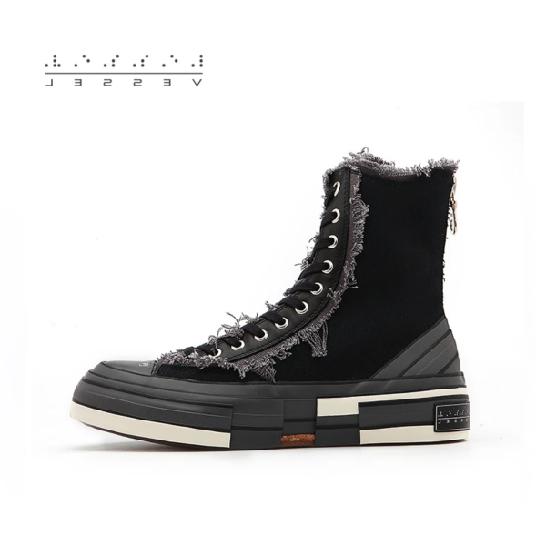 Giày xVESSEL G.O.P. Highs for Yohji Yamamoto Black FN-E03-062-1 - Ảnh 5