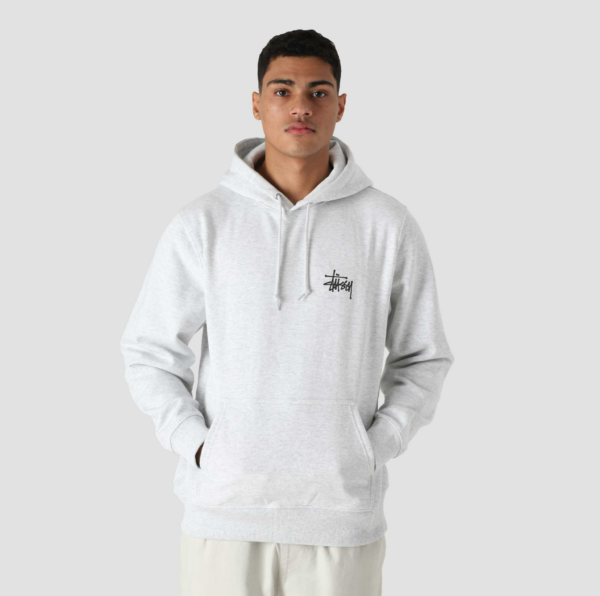 Ao Stussy Basic Stussy Hoodie 2023 'Ash Heather'