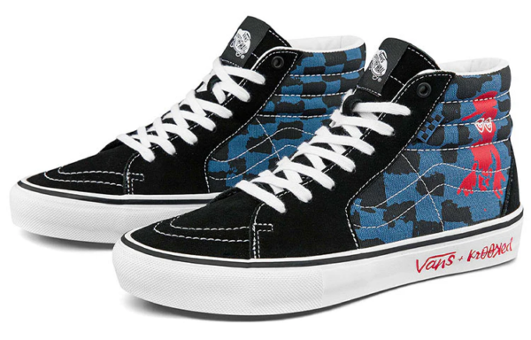 Giày Vans Sk8-Hi Krooked By Natas For Ray 'Black Blue' VN0A5FCCAPG - Ảnh 4