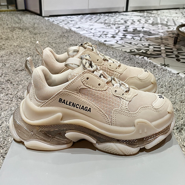 Giày Balenciaga Triple S Sneaker Clear Sole Beige 544351 W2GA1 9002 - Ảnh 4