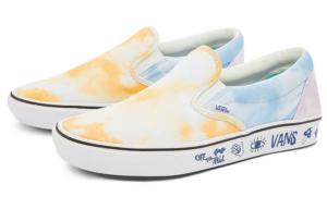 Giay Vans Pastel Tie Dye Comfycush Slip-On 'Yellow White' VN0A7TNMB1Y