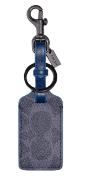 Ví Coach Luggage Tag In Signature Canvas Denim 91671