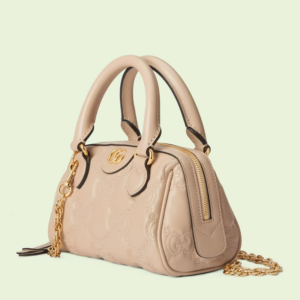 Tui Gucci GG Matelasse Leather Top Handle Bag 'Beige' 702251-UM8HG-9500