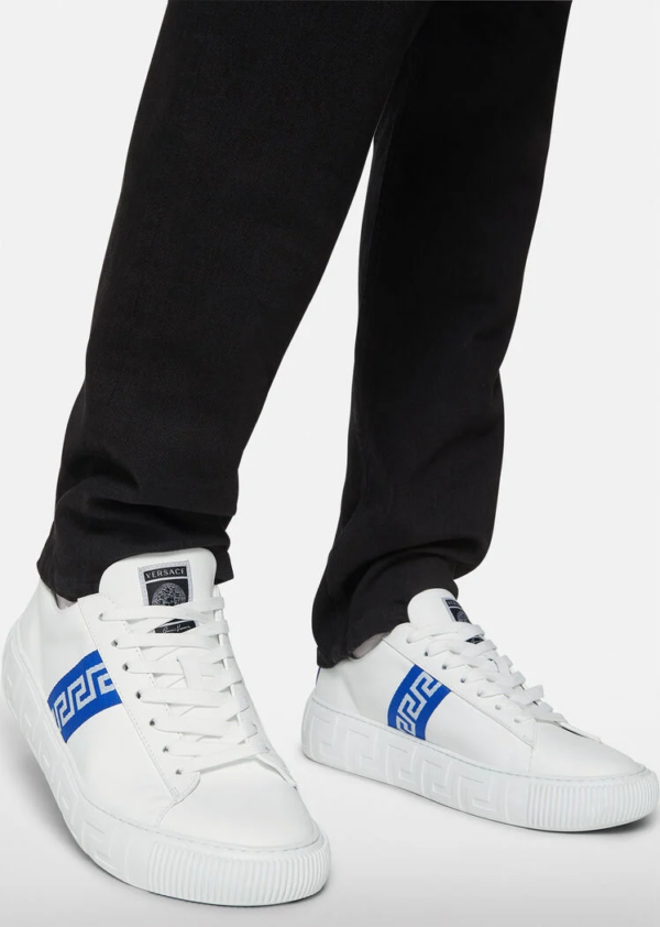 Giày Versace Greca Trainers 'Blue White' DSU8404-1A00775-2W340 - Ảnh 5