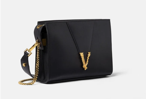 Túi Versace Virtus Shoulder Black 1002997-1A02641-1B00V - Ảnh 4