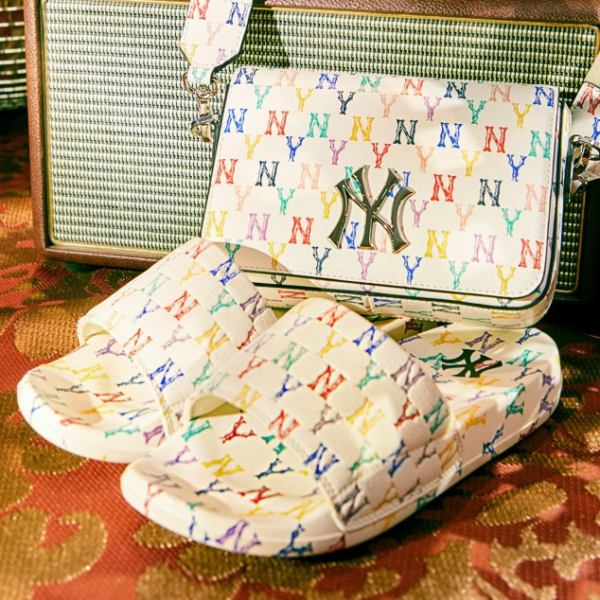 Dép MLB New Mound Monogram New York Yankees 32SHHM111-50W - Ảnh 3
