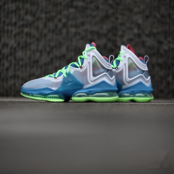 Giày Nike LeBron 19 'Blue Green White' DC9341-400 - Ảnh 6