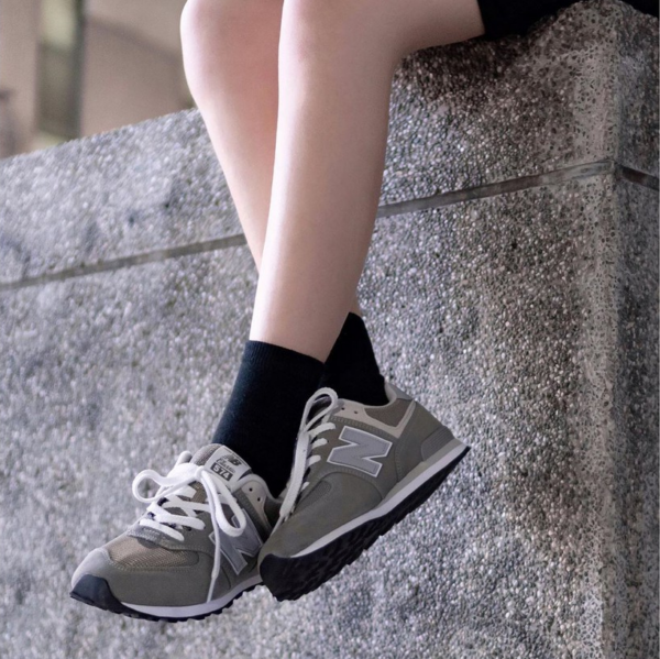 Giày New Balance 574 Kids 'Triple Grey' GC574GG - Ảnh 5