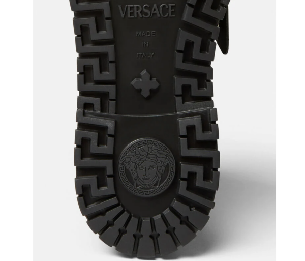 Giày Versace La Medusa Combat Boots Black 1003990-1A02844-1B00B - Ảnh 2
