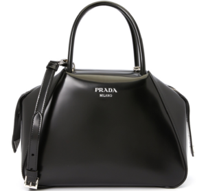 Tui Prada Logo Brushed Small Supernova 'Black' 1BA366-ZO6-F0002