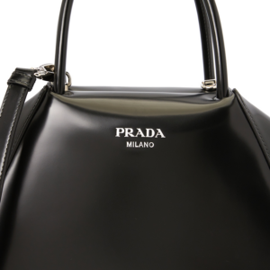 Tui Prada Logo Brushed Small Supernova 'Black' 1BA366-ZO6-F0002