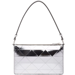 Tui Prada Brushed Cleo Shoulder Bag 'Silver' 1BC155-2D0F-F0118-V-OSM